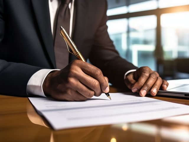 Signature d'un document en droit des successions
