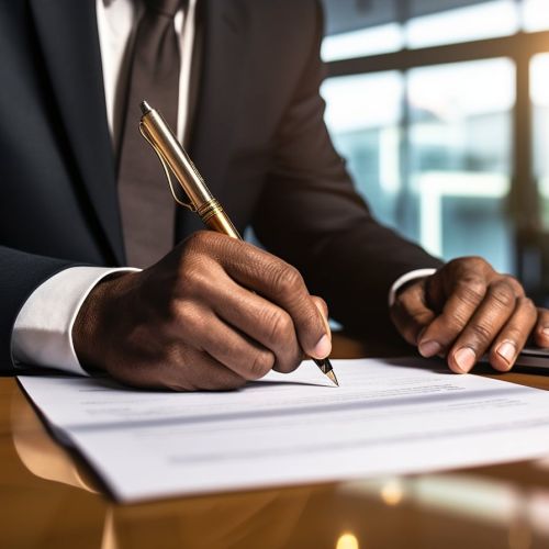 Signature d'un document en droit des successions