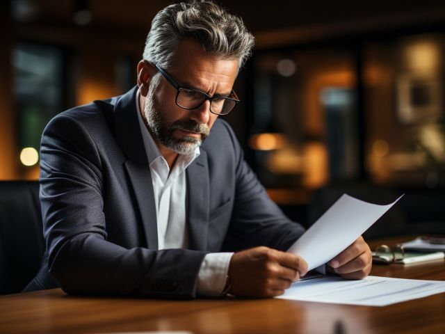 homme signe documents